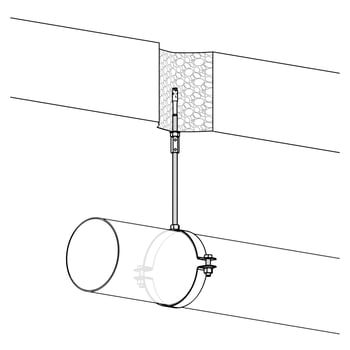 1-Punkt Standardbefestigung horizontal (1PH-SB)